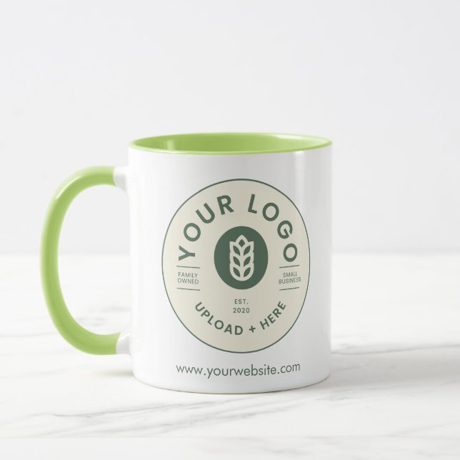 Customizable Company Logo Website Mug (Left)