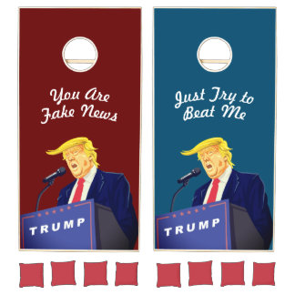 Customizable Competitive President Trump Cornhole Set