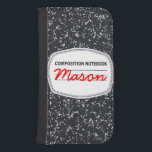 Customizable Composition Notebook Galaxy4S Wallet<br><div class="desc">It's time to go old school with this Customizable Composition Notebook Samsung Galaxy 4S Wallet Case! The design features a classic black and white cover of the composition book of everyone's childhood. You can customize the case by clicking the "customize it" icon and simply changing the text in the space...</div>