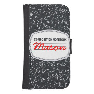 Customizable Composition Notebook Galaxy4S Wallet
