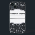 Customizable Composition Notebook iPad Case<br><div class="desc">It's time to go old school with this Customizable Composition Notebook iPad Case! The design features a classic black and white cover of the composition book of everyone's childhood. You can customize the case by clicking the "customize it" icon and simply adding your text in the space provided. It's easy...</div>