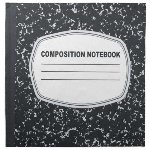 Customizable Composition Notebook Napkins