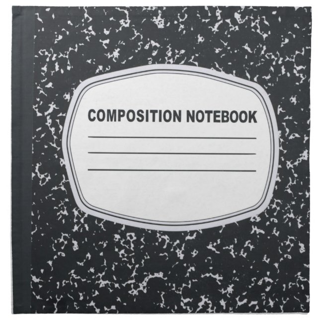 Customizable Composition Notebook Napkins (Front)