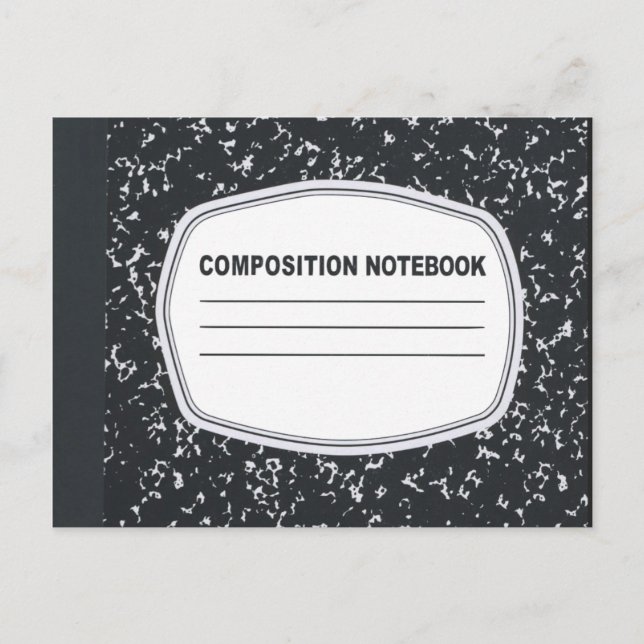 Customizable Composition Notebook Postcard (Front)
