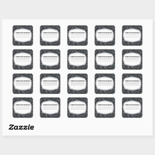 Customizable Composition Notebook Stickers Zazzle