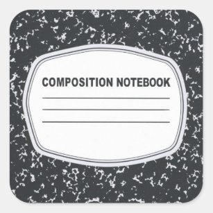 Customizable Composition Notebook Stickers