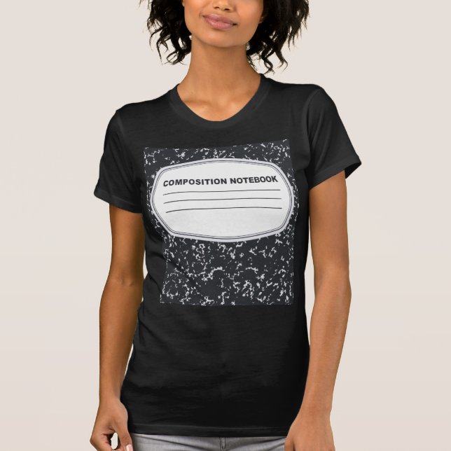 Customizable Composition Notebook T-Shirt (Front)