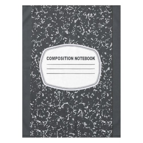 Customizable Composition Notebook Tablecloth