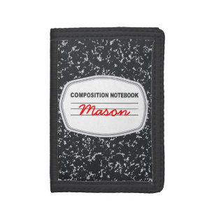Customizable Composition Notebook Wallet