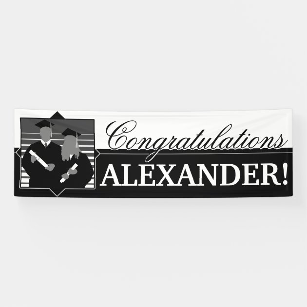 Customizable Congratulations Graduation Banner