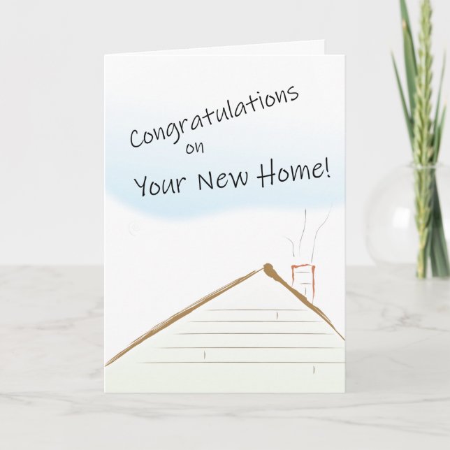 Customizable Congratulations on Your New Home Card (Front)