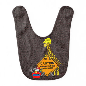 customizable Construction Giraffe bib
