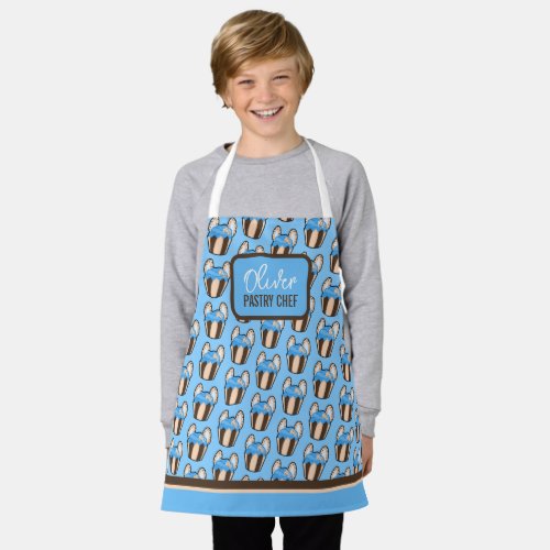 Customizable Cookie Cupcake Kitchen Apron for Kids