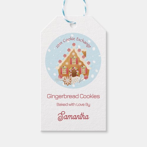 Customizable Cookie Exchange Gift Tag 