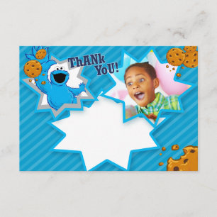 Customizable Cookie Monster Thank You Card