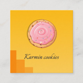 Customizable Cookie Shop Business Card Design
