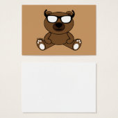 Customizable Cool brown bear with sunglasses (Front & Back)