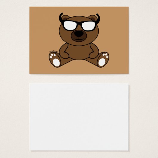 Customizable Cool brown bear with sunglasses (Front & Back)