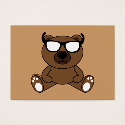 Customizable Cool brown bear with sunglasses (Front)