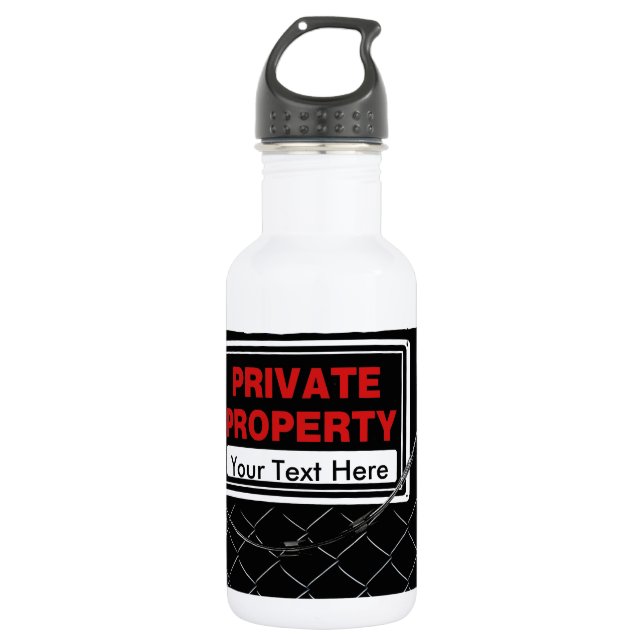 Customizable Cool Fun Unique Stainless Steel Water Bottle (Front)