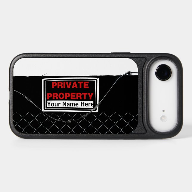 Customizable Cool Funny Unique Personalized Otterbox iPhone Case (Back Horizontal)