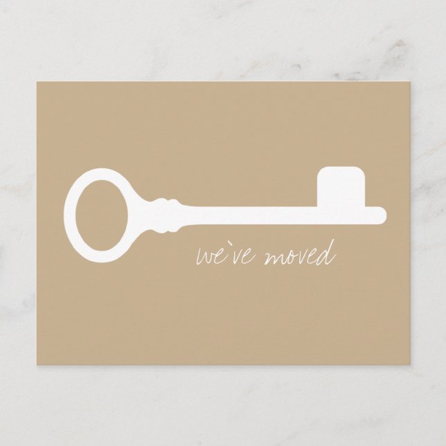 Customizable Cool New Address Announcement Postcard (Front)