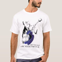 Customizable Cool Retro Guitarist T-Shirt