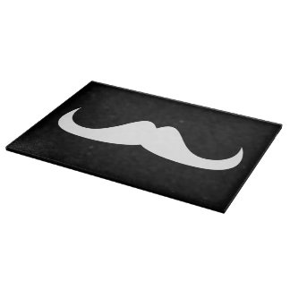 Customizable Cool White Handlebar moustache Cutting Board