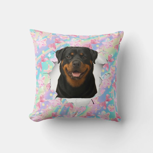 Customizable Coquette Pet Pop-out Throw Pillow (Front)