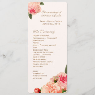 Customizable Coral Peonie Programs
