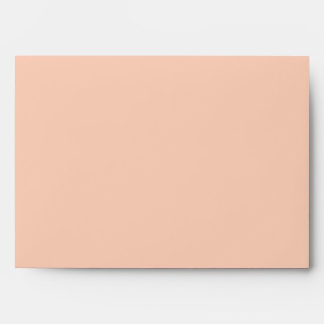 Customizable Coral Wedding Invitations Envelopes (Front)
