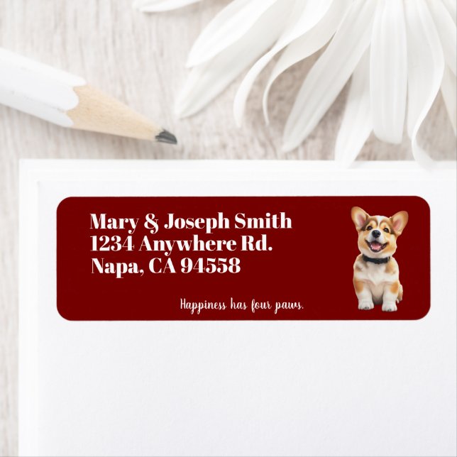 Customizable Corgi Address Labels (Insitu)