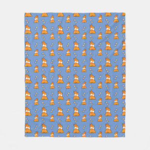 Customizable Corgi Butt Pattern Fleece Blanket