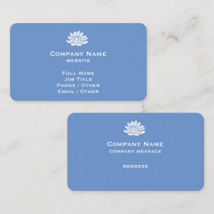 Customizable Cornflower Blue Business Card