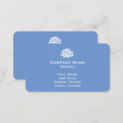 Customizable Cornflower Blue Business Card
