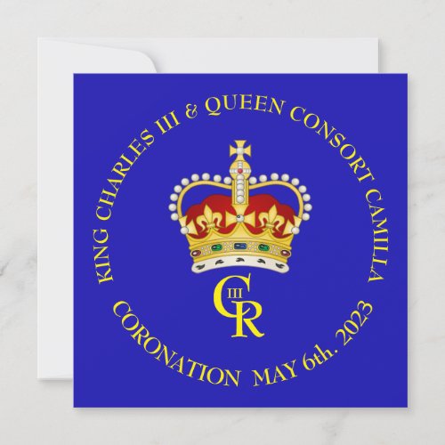 Customizable Coronation Celebration Invitation 