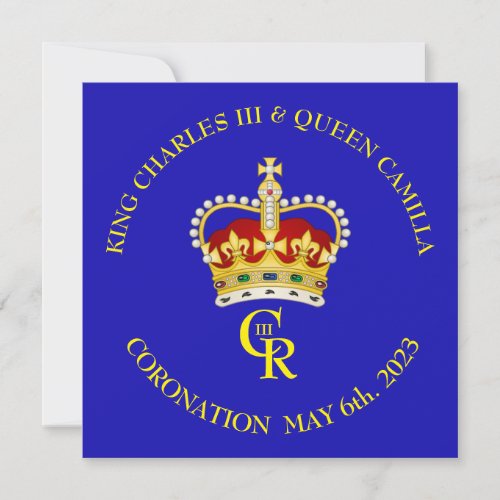 Customizable Coronation Celebration Invitation 