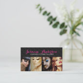 Customizable Cosmetologist Business Cards (Standing Front)