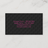 Customizable Cosmetologist Business Cards (Back)