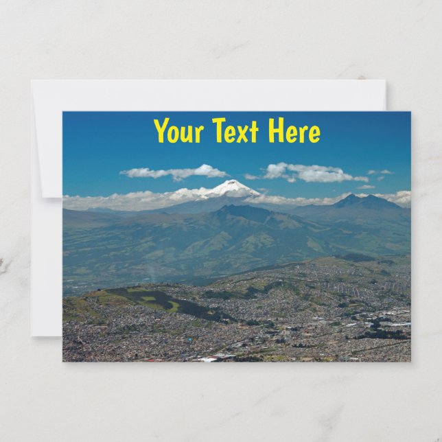Customizable Cotopaxi & Quito Card (Front)
