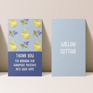 Customizable Cottage Jam and Preserves Thank You Business Card