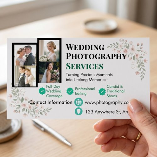 Customizable Couple Portrait Photographer Business Card Magnet