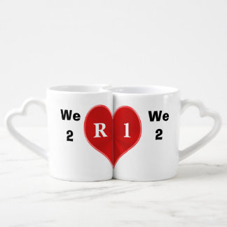 Customizable Couples Mugs that Fit Together