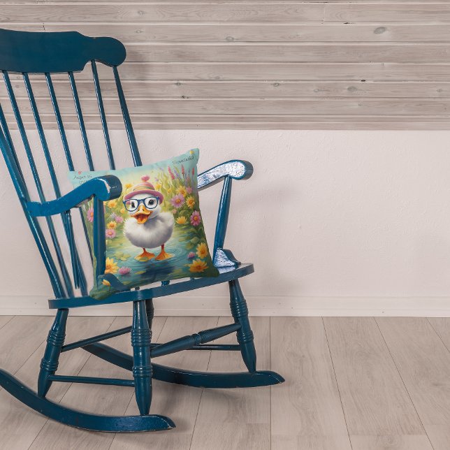 Customizable Cozy Duckling Throw Pillow (Creator Uploaded)