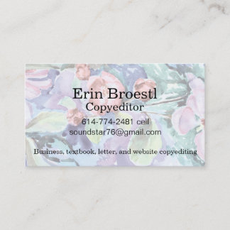 Customizable Crabapple Blossoms Card