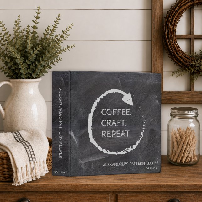 Customizable Craft Pattern Keeper 3 Ring Binder (Creator Uploaded)