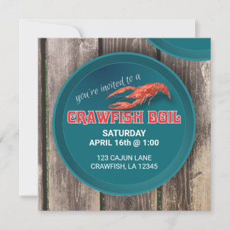 customizable CRAWFISH BOIL INVITATION