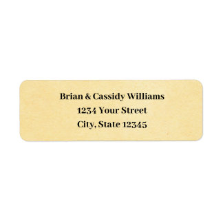 Customizable Cream Christmas Return Address Labels