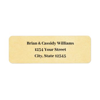 Customizable Cream Christmas Return Address Labels by thechristmascardshop at Zazzle