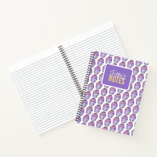 Customizable Creative and Fun Cupcake Notebook